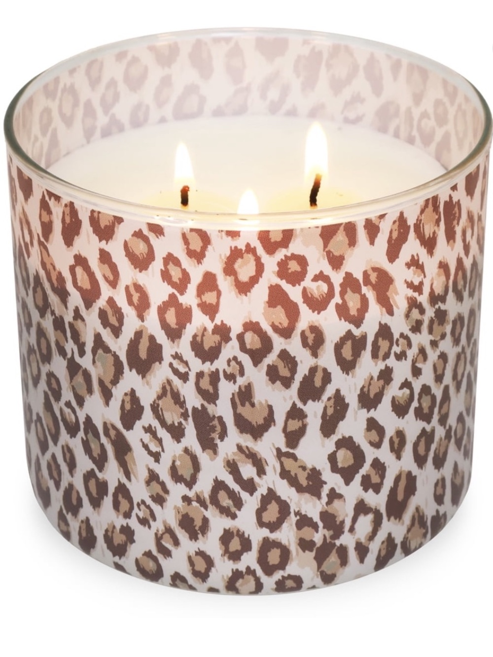 Juicy Watermelon Leopard-Print 3-Wick Decorative Candle